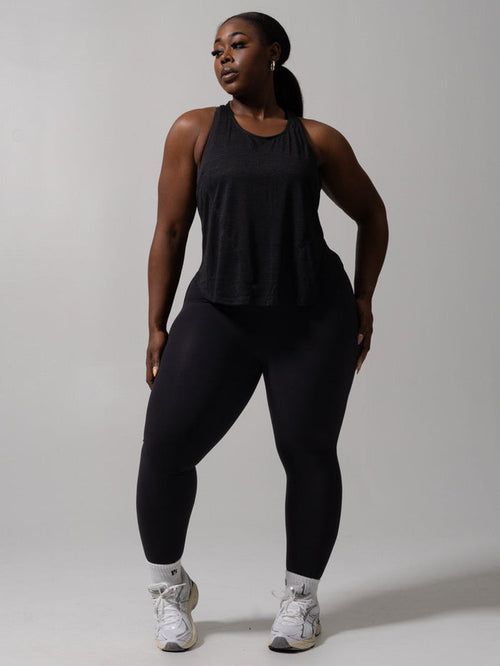 Go With The Flow Hip Tank - Onyx Black