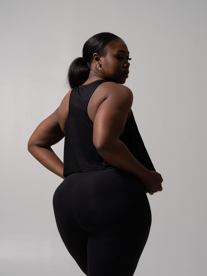 Go With The Flow Hip Tank - Onyx Black