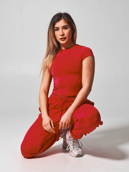 Halo Baby Tee - Lipstick Red