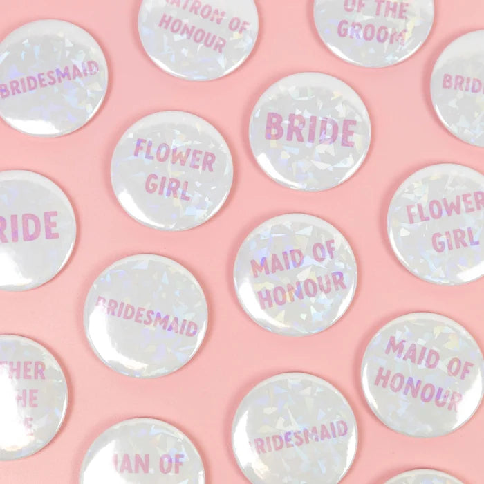 Holographic Bridesmaid Badge - Giftware - Honey Fawn Boutique