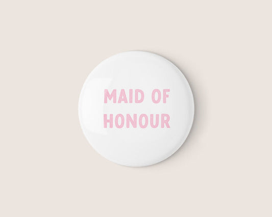 Holographic Maid of Honour Badge - Giftware - Honey Fawn Boutique
