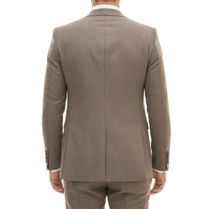 IM33 - Men's 3 Piece Brown Tailored Fit Suit