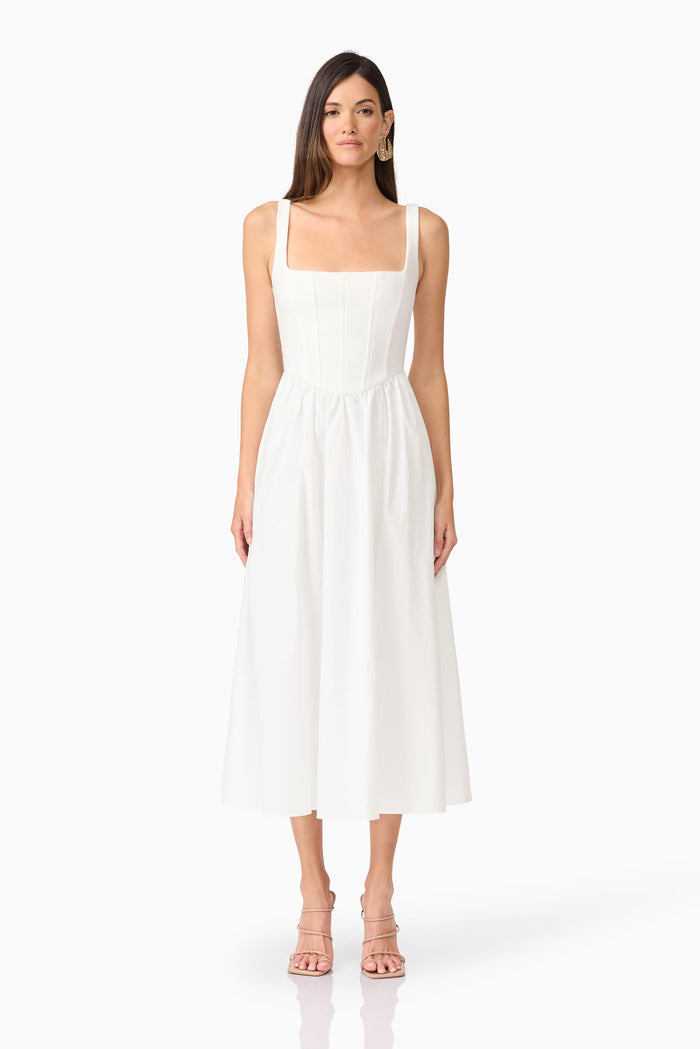 Ingrid Midi Dress IVORY Ivory - Dress - Elliatt