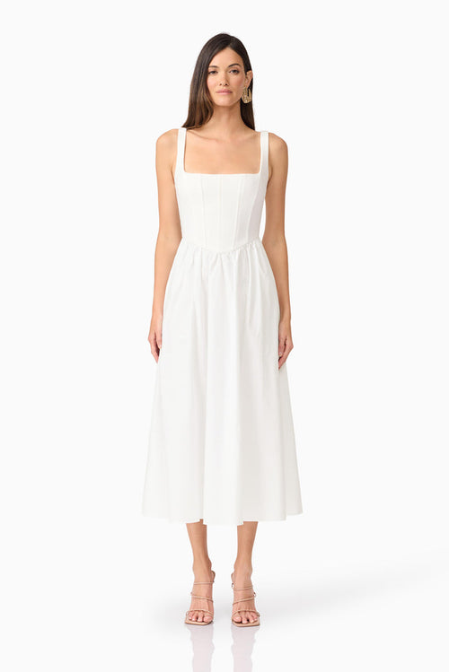 Ingrid Midi Dress IVORY Ivory - Dress - Elliatt