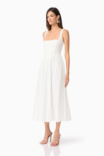 Ingrid Midi Dress IVORY - Dress - Elliatt