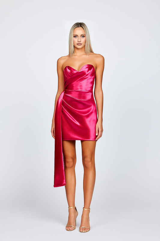 Kaisely Strapless Sash Mini - Dress - Bariano