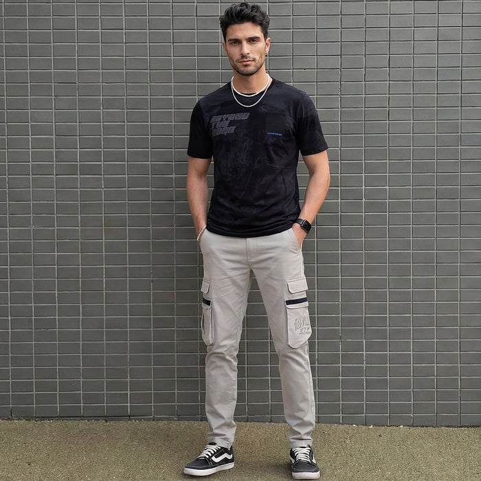 Killer Men Black Printed Slim Fit T-Shirt