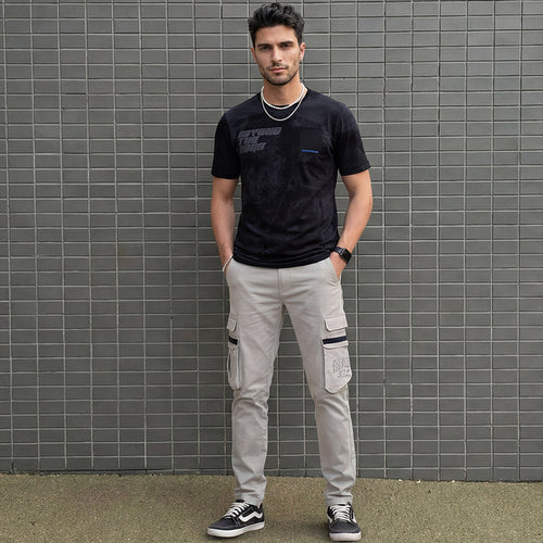 Killer Men Black Printed Slim Fit T-Shirt