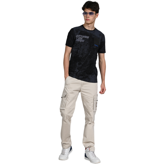 Killer Men Black Printed Slim Fit T-Shirt