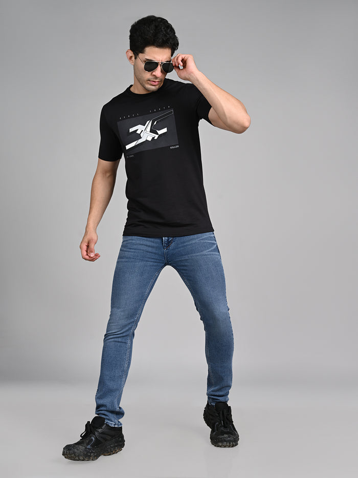 Killer Men Blue Solid Slim Fit Jeans
