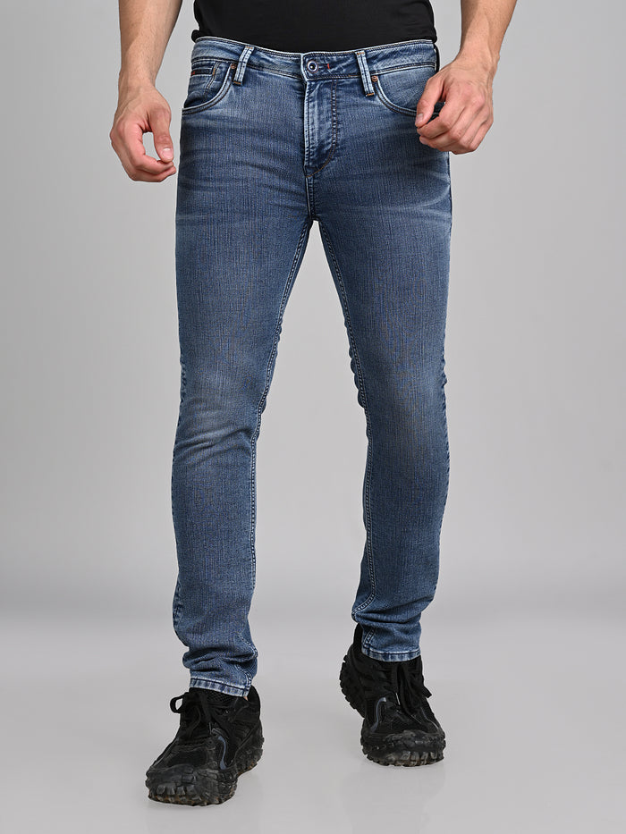 Killer Men Blue Solid Slim Fit Jeans