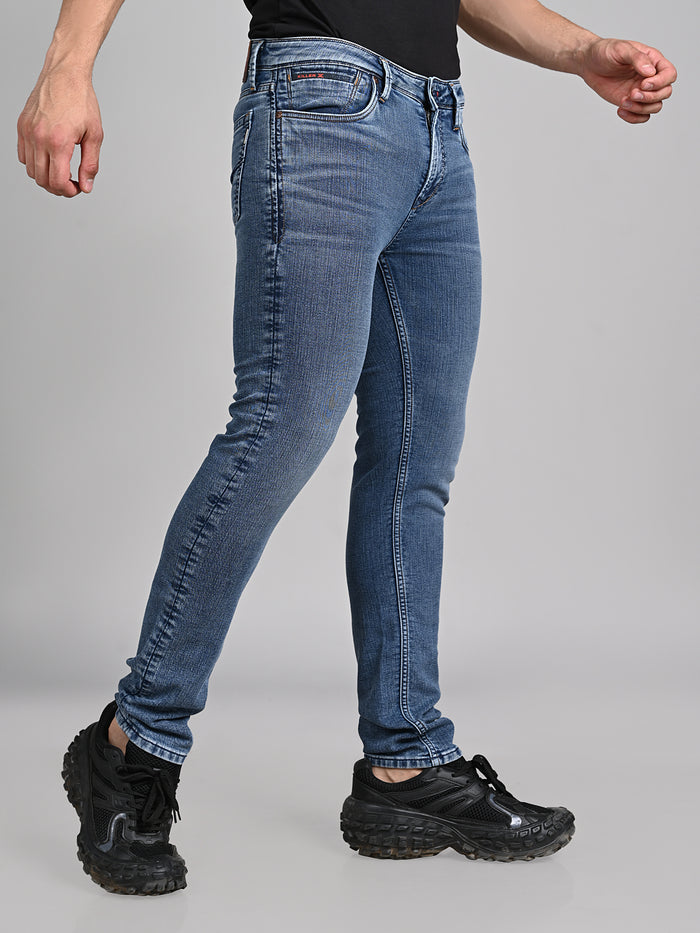 Killer Men Blue Solid Slim Fit Jeans