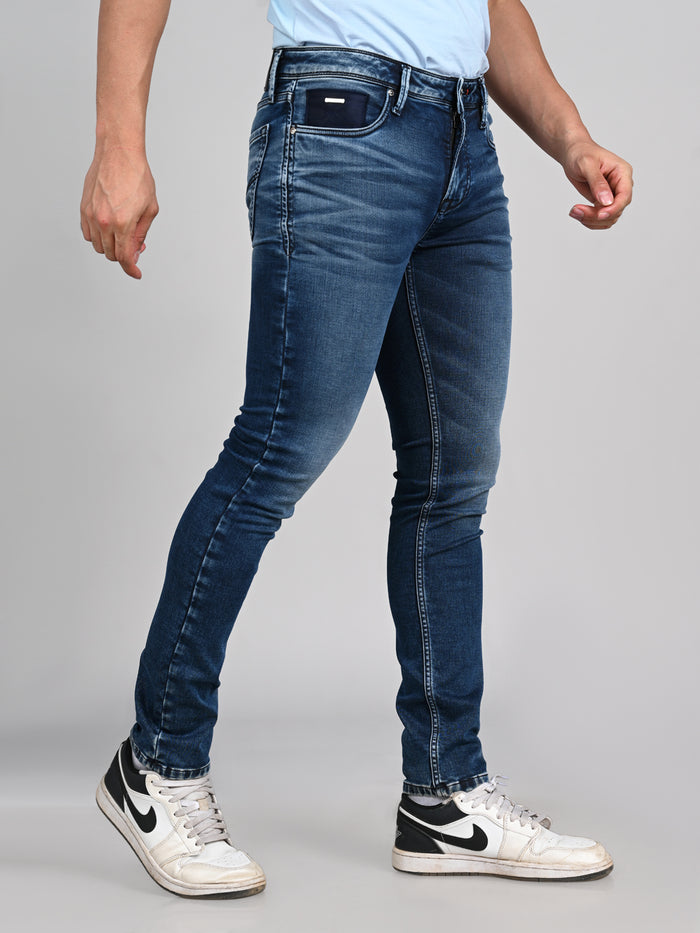 Killer Men Blue Solid Slim Fit Jeans