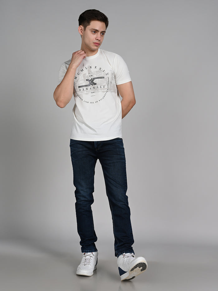 Killer Men Dark Blue Solid Slim Fit Jeans