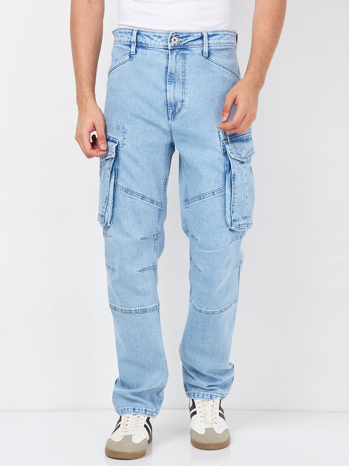 Killer Men Light Blue Loose Fit Jeans