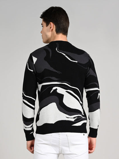 Killer Men Round Neck Balck Sweaters