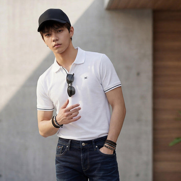 Killer Men White Printed Slim Fit T-Shirts