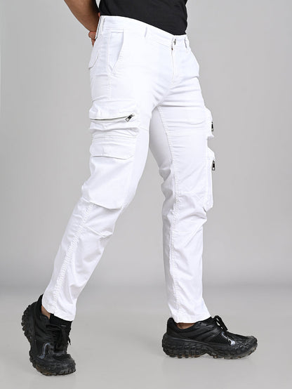 Killer Men White Solid Cargo