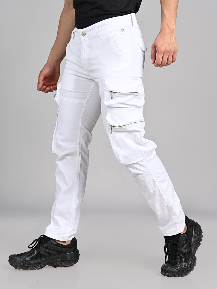 Killer Men White Solid Cargo