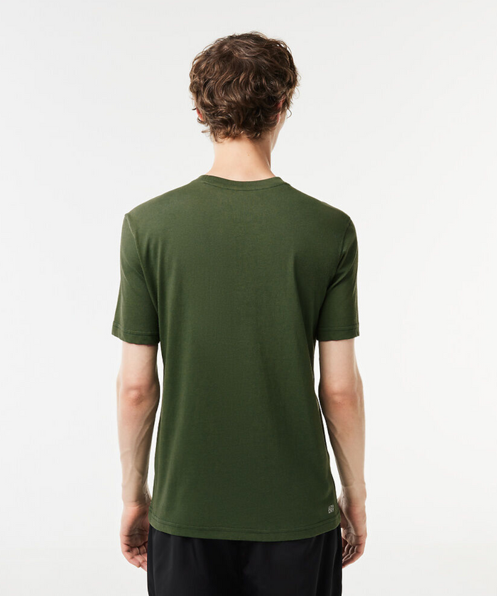 Lacoste Essentials Crew Neck Sports Tee (Dark Green)