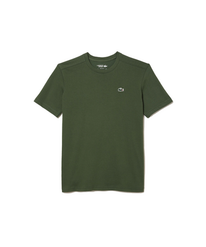 Lacoste Essentials Crew Neck Sports Tee (Dark Green)