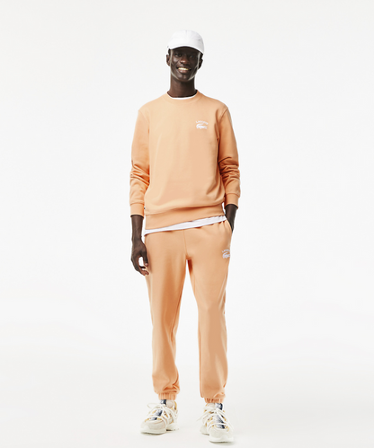 Lacoste Soft Branding Crew Neck Sweater (Light Orange)