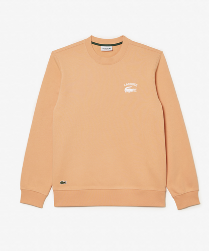 Lacoste Soft Branding Crew Neck Sweater (Light Orange)