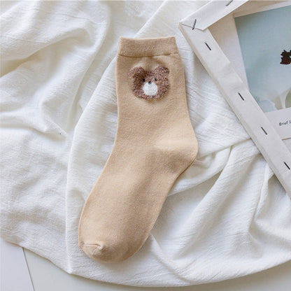 Lilyrhyme™ Lovely Bear Middle Tube Socks