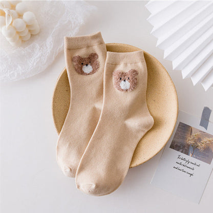 Lilyrhyme™ Lovely Bear Middle Tube Socks