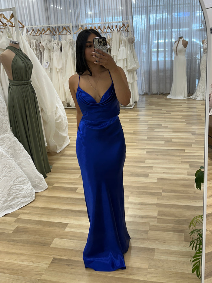 Lively Strappy Back Cowl Gown - Dress - Bariano