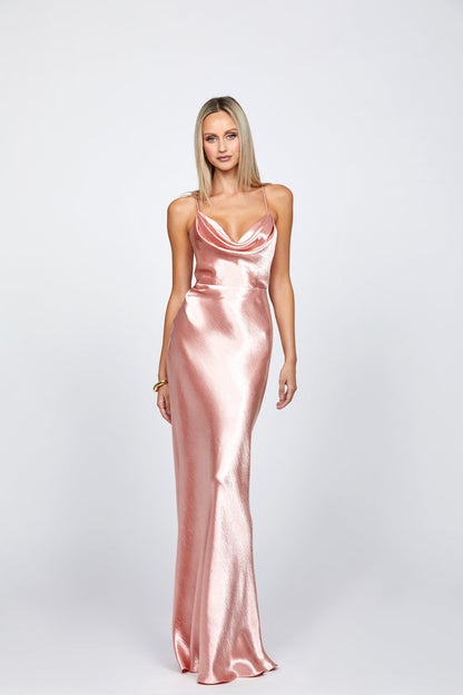 Lively Strappy Back Cowl Gown - Dress - Bariano