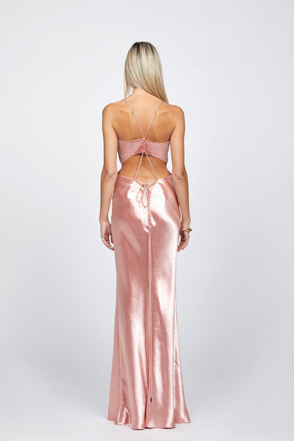 Lively Strappy Back Cowl Gown - Dress - Bariano