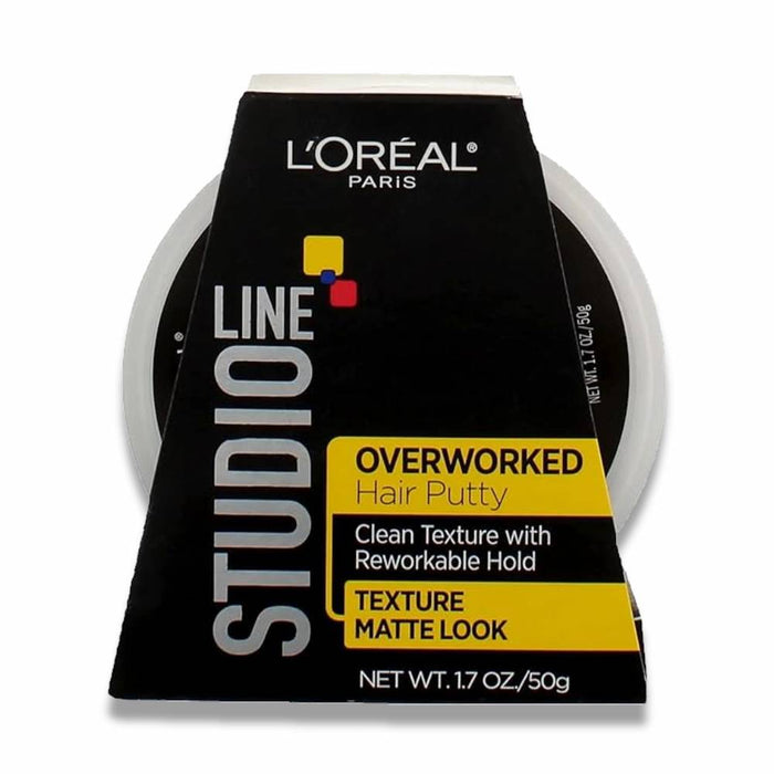 L'Oreal - Paris Studio Line Overworked Hair Putty - 1.7 Oz - 6 Pack