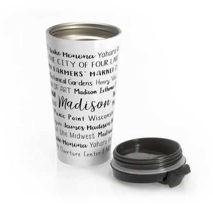 Madison, WI Travel Mug