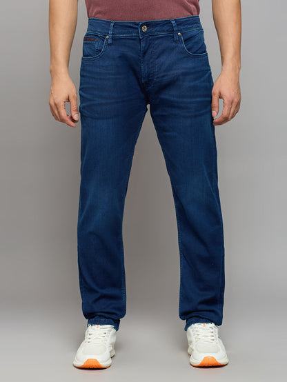 Men's Dark Blue Skinny Fit Jeans