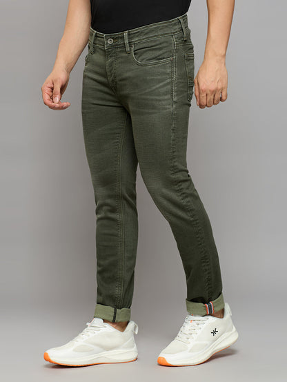 Men's Green Skinny Fit Jeans