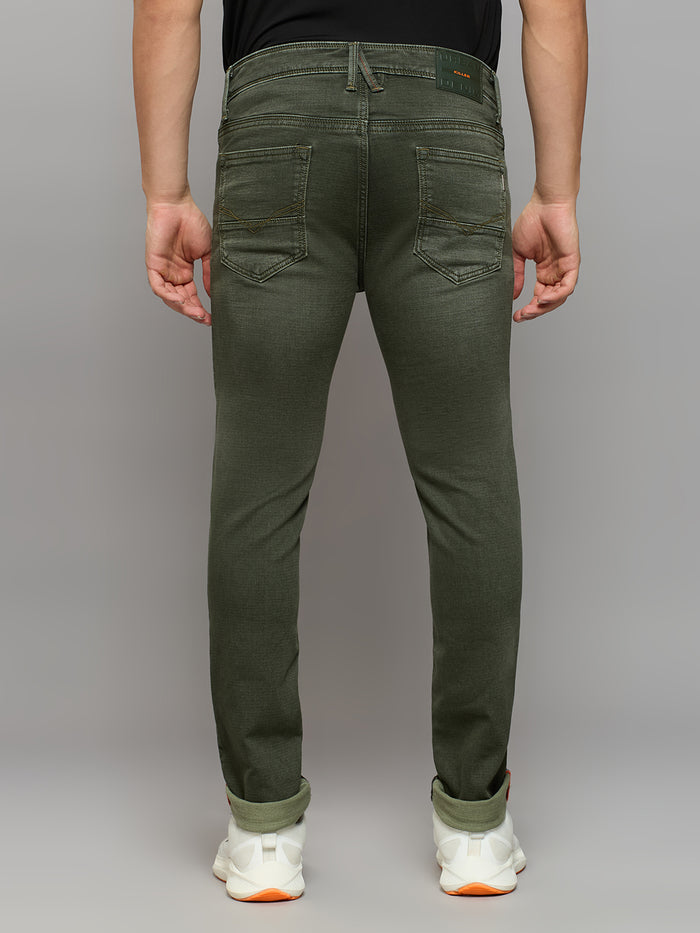 Men's Green Skinny Fit Jeans