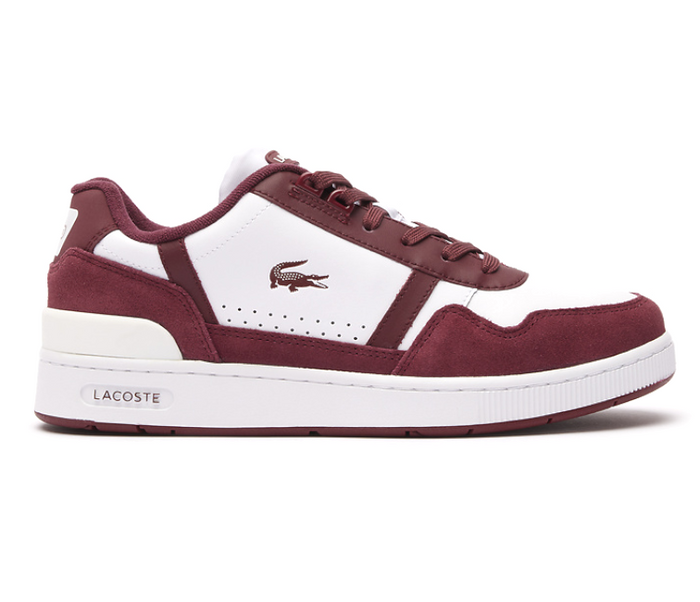 Men's Lacoste T-Clip 223 3 (White/Burgundy)