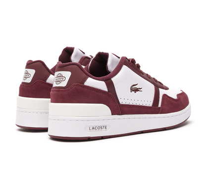 Men's Lacoste T-Clip 223 3 (White/Burgundy)