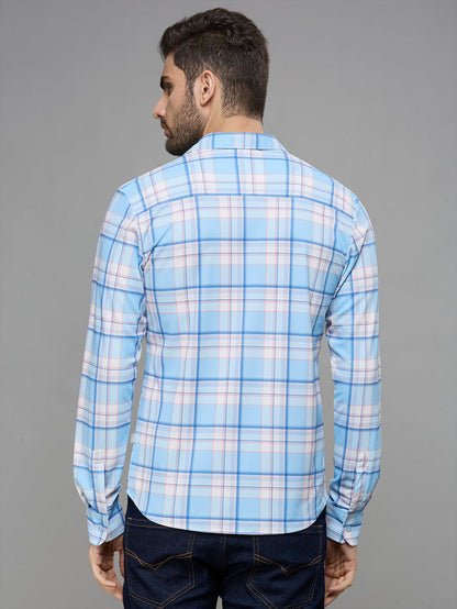 Men's Sky Checks Slim Fit Shirts