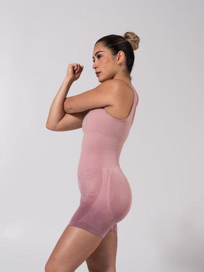 Miracle Scrunch Seamless Bodysuit 5" - Heather Rose Ombre