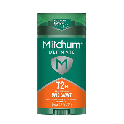 Mitchum 72H Bold Energy Antiperspirant & Deodorant Invisible Solid - 24 Pack