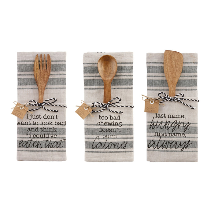 Mud Pie Kitchen Dish Towel & Utensil Set