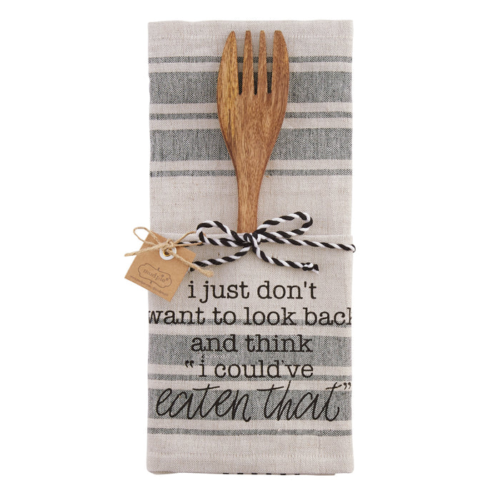 Mud Pie Kitchen Dish Towel & Utensil Set Look Back