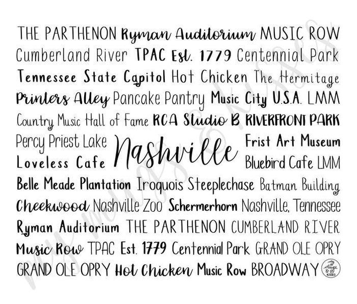Nashville, TN Travel Mug