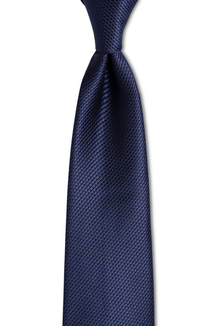 Navy Blue Patterned Traditional Tie