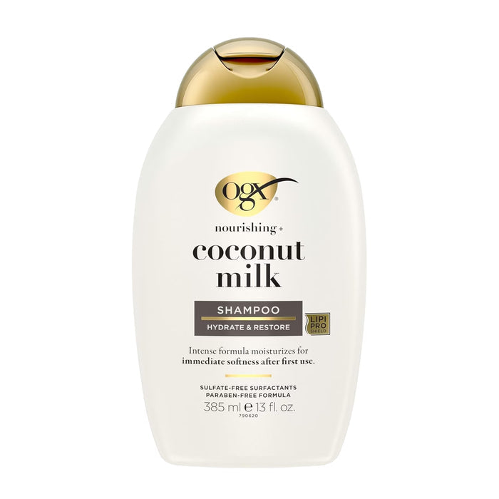 OGX Nourishing + Coconut Milk Moisturizing Shampoo 13 oz - 4 Pack