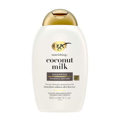 OGX Nourishing + Coconut Milk Moisturizing Shampoo 13 oz - 4 Pack
