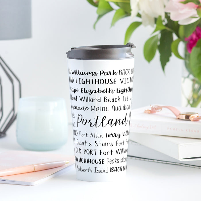 Portland, ME Travel Mug