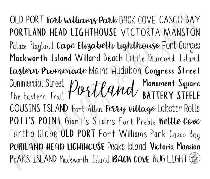Portland, ME Travel Mug